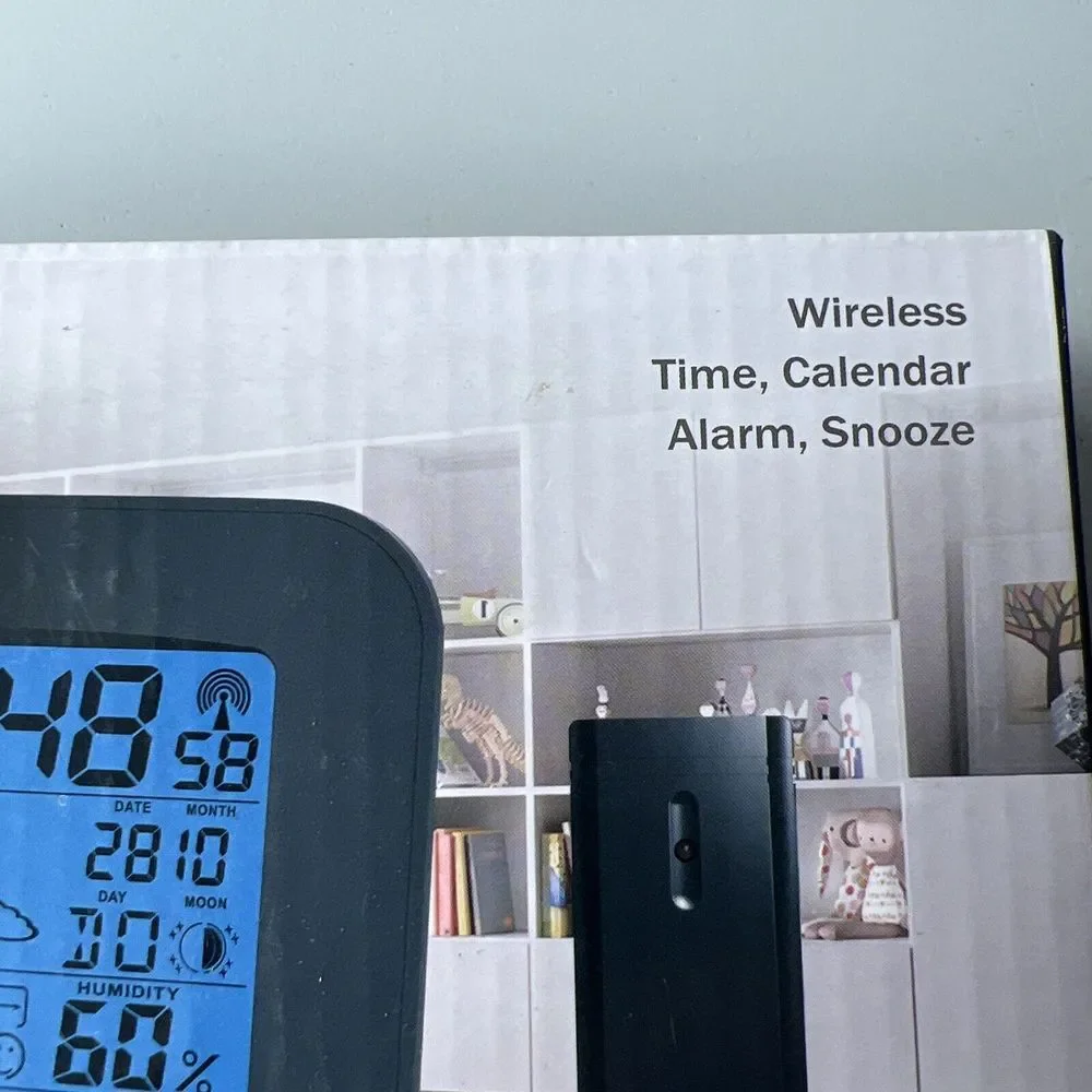 Savannah Backlit‎ Weather Station Wireless Time Calendar Alarm & Snooze SHG-646